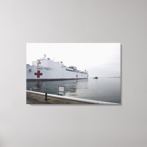 The Military Sealift Command hospital ship Canvas Print