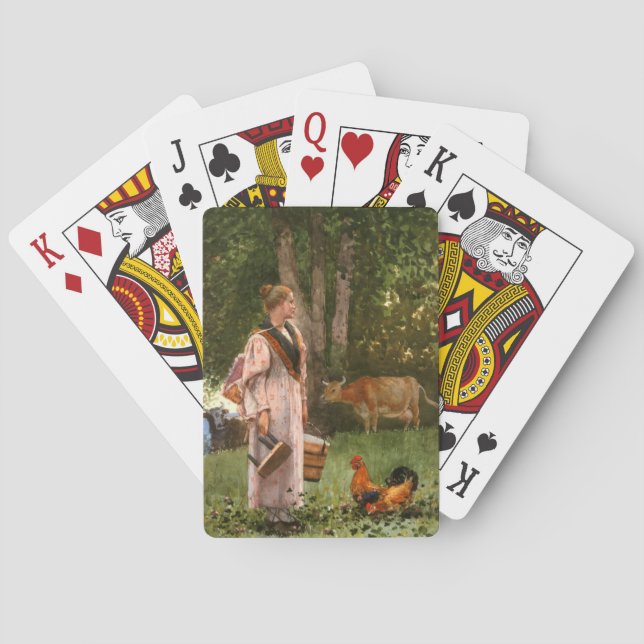The Milk Maid (Dairy Farm) Poker Cards (Back)