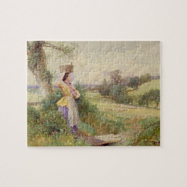 The Milkmaid, 1860 Jigsaw Puzzle (Horizontal)