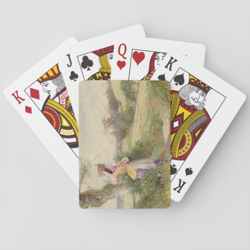 The Milkmaid 1860 Poker Cards