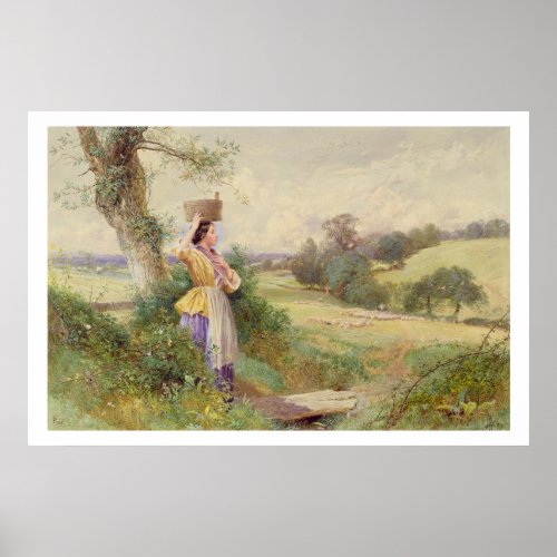 The Milkmaid 1860 Poster