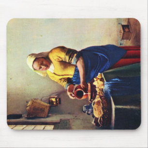 The Milkmaid [1]. By Johannes Vermeer Mouse Pad