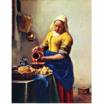 The Milkmaid [1]. By Johannes Vermeer Statuette<br><div class="desc">The Milkmaid [1]. By Johannes Vermeer 
The Milkmaid [1]. is a work Of The Famous Artist,  Johannes Vermeer . Drawn around Ca. 1660 Using  Oil On Canvas Technique and is located now at Rijksmuseum Amsterdam .  
 
 Visit Our Store,  Zazzle.Com/Artcollection</div>