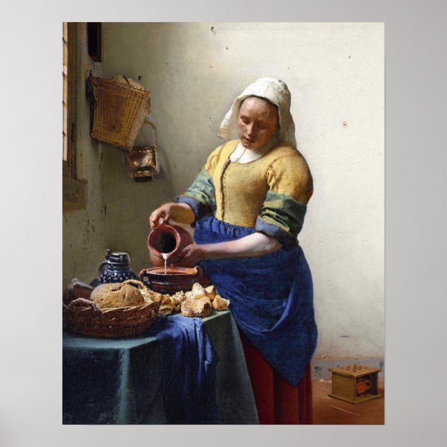 The Milkmaid, c.1658-60 (oil on canvas) Poster (Front)