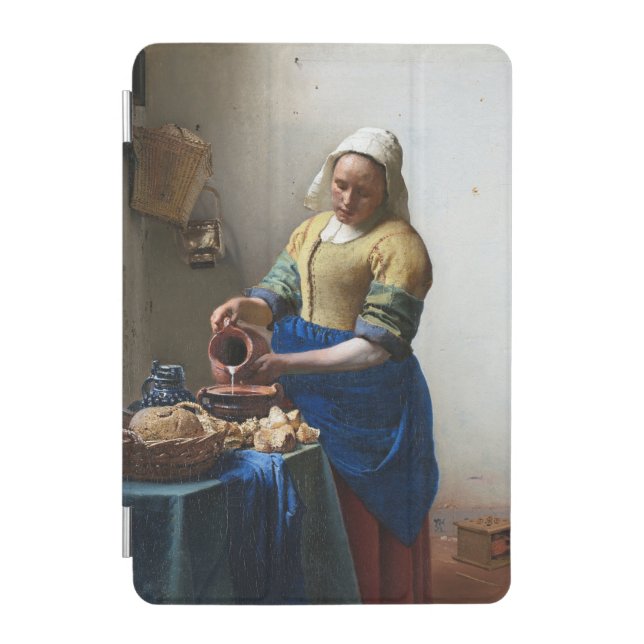 The Milkmaid, Johannes Vermeer, 1657-1658 iPad Mini Cover (Front)