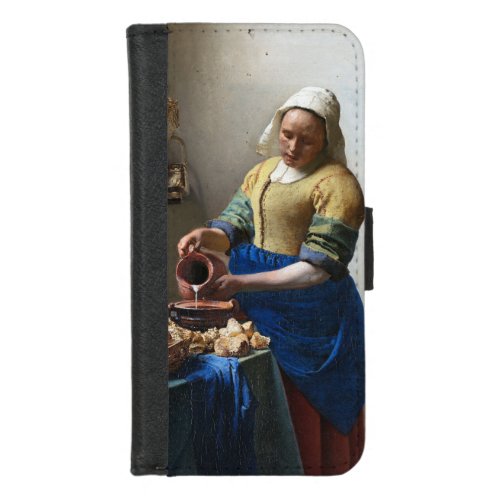 The Milkmaid Johannes Vermeer 1657_1658 iPhone 87 Wallet Case