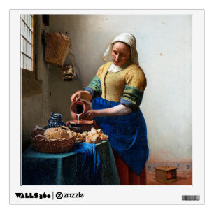 The Milkmaid, Johannes Vermeer, 1657-1658 Wall Decal