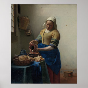 The Milkmaid — Vermeer (1658–59) Poster