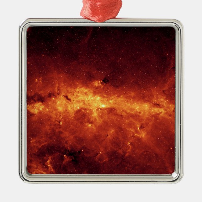 The Milky Way center aglow with dust Metal Ornament (Front)