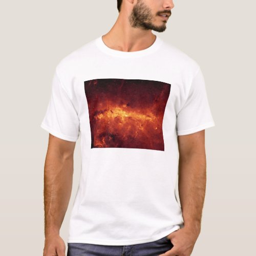 The Milky Way center aglow with dust T_Shirt