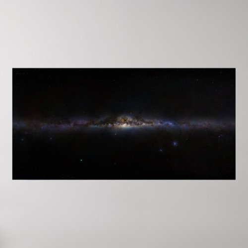The Milky Way Galaxy As Seen in Planet Earths Sky Poster
