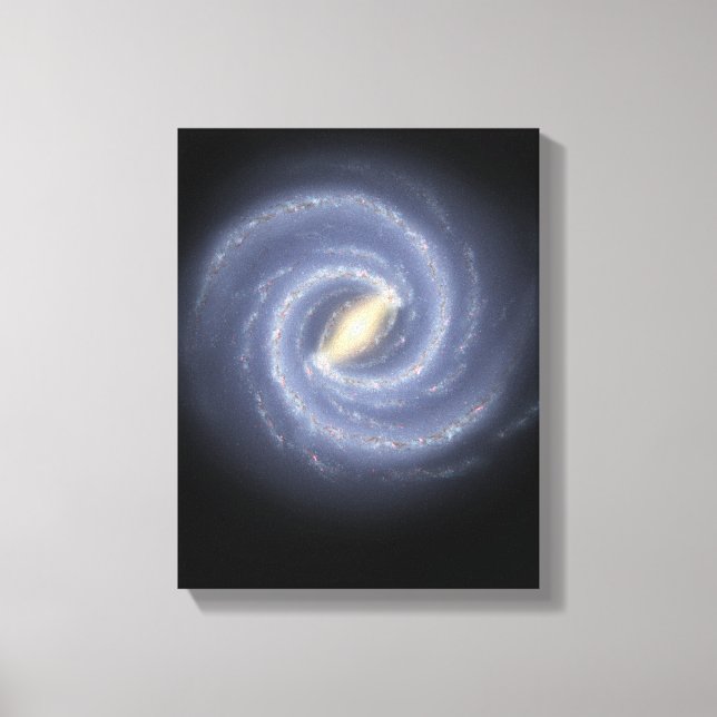 The Milky Way Galaxy Canvas Print (Front)