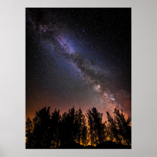 The Milky Way Rose Valley, California Poster