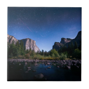 The Milky Way Yosemite National Park Ceramic Tile
