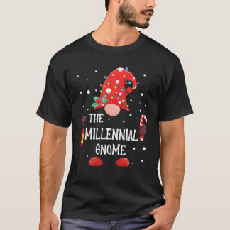 The Millennial Gnome Matching Family Christmas Gno T-Shirt