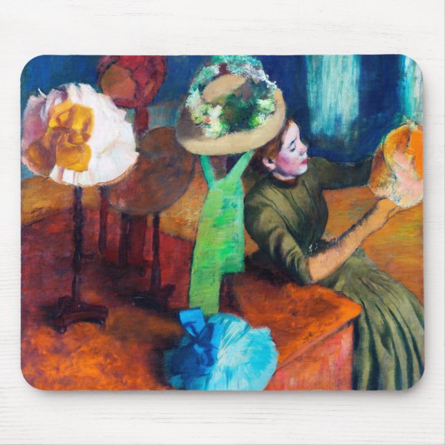 The Millinery Shop, Edgar Degas Mouse Pad (Front)