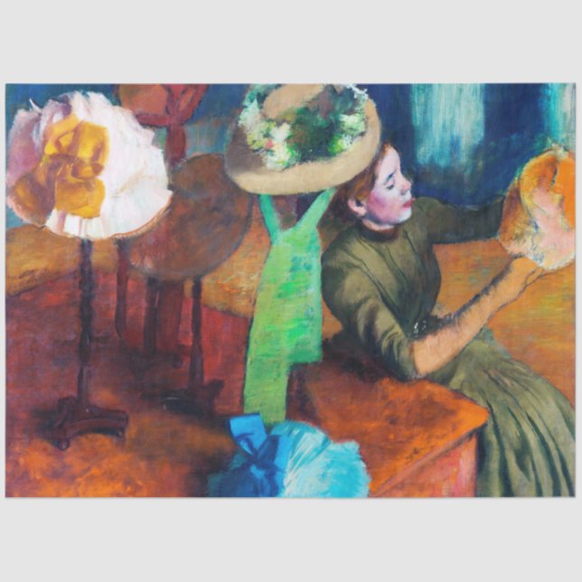 The Millinery Shop, Edgar Degas Tissue Paper (Front)
