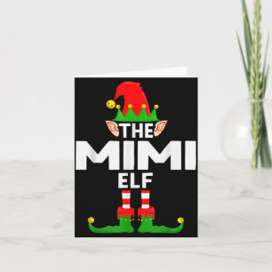 The Mimi Elf Family Christmas Pajama Party Card