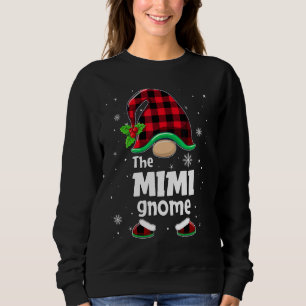 The Mimi Gnome Buffalo Plaid Christmas Matching Fa Sweatshirt
