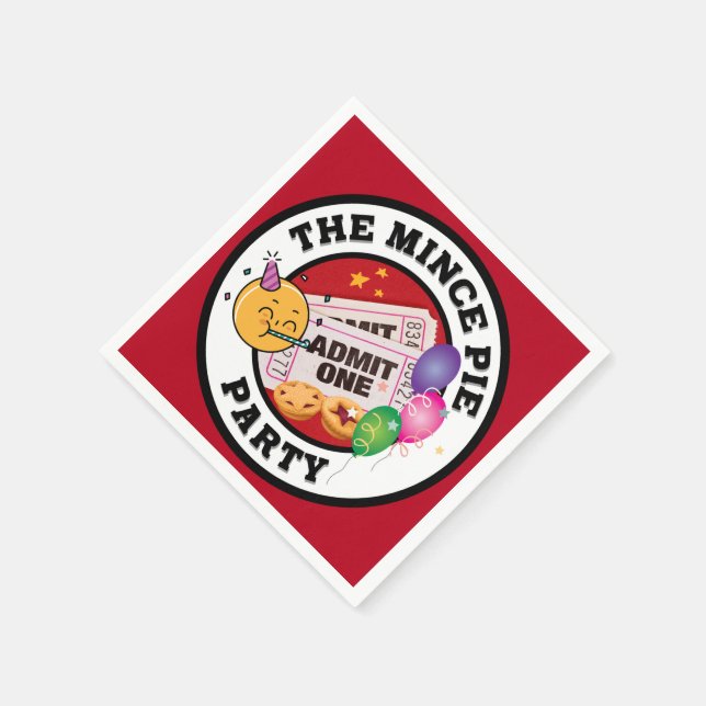 The Mince Pie Party Napkins (Corner)