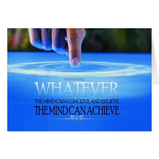 The Mind Can Conceive Motivational Card