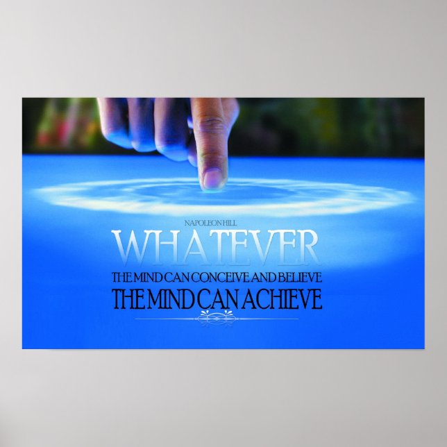 The Mind Can Conceive Motivational Poster (Front)