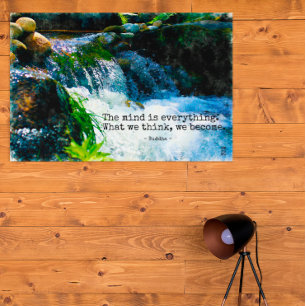 The Mind Is Everything, Motivation Quote Wallart Poster
