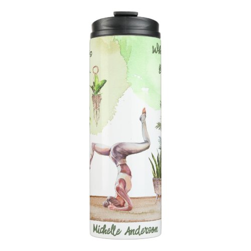 The Mind Is Everything Watercolor Travel Mug