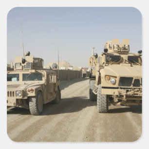 The Mine Resistant Ambush Protected Square Sticker