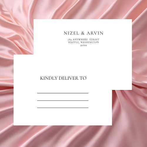 The Minimal and Modern Simple Text Classic Envelope