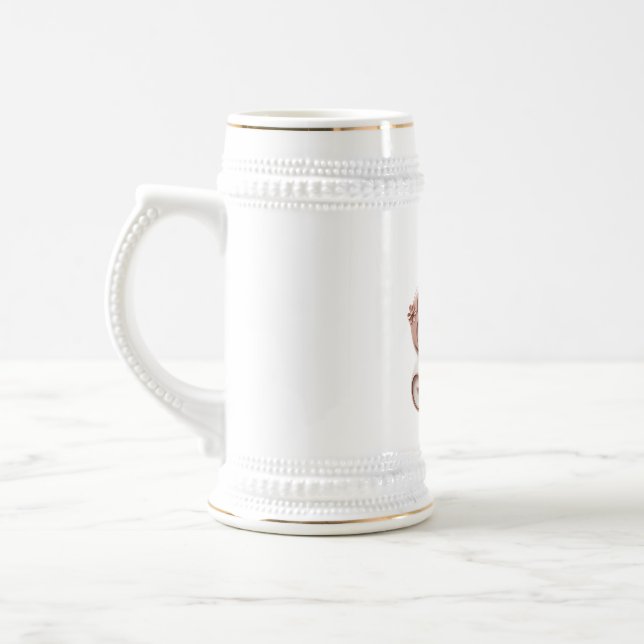 The Minimalist Muse Beer Stein (Left)