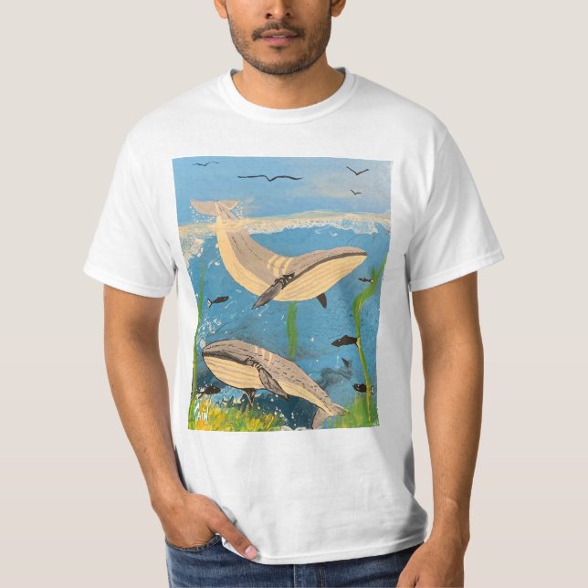 THE MINKE WHALES T-Shirt (Front)