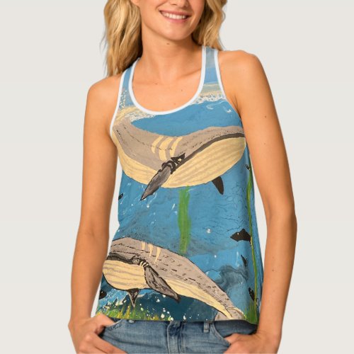 THE MINKE WHALES TANK TOP