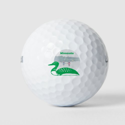 The Minnesota state bird the loon Golf Balls