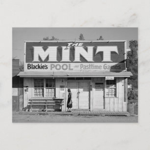 The Mint Pool Hall, 1940 Postcard
