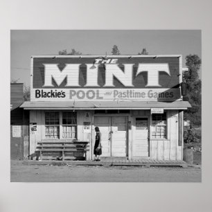 The Mint Pool Hall, 1940 Poster