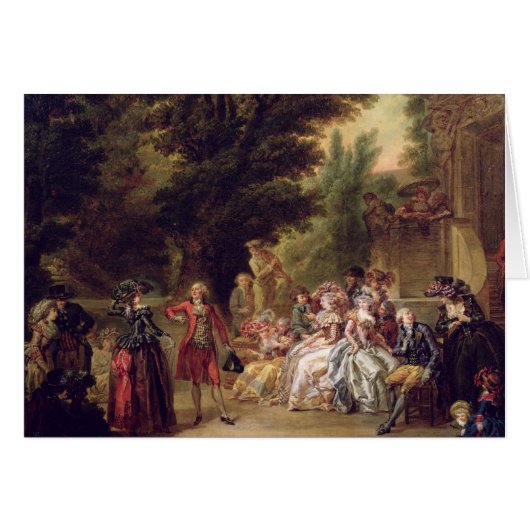 The Minuet under the Oak Tree, 1787 Cards (Front Horizontal)