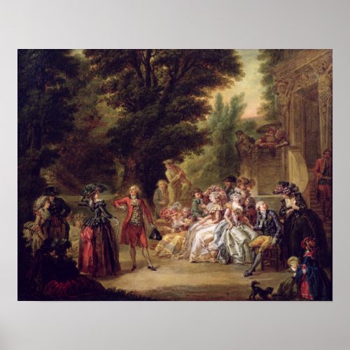 The Minuet under the Oak Tree 1787 Poster