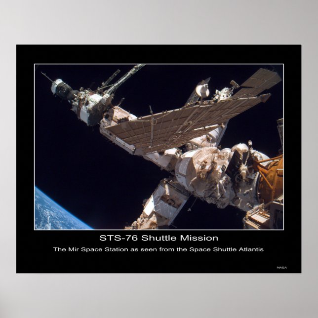The Mir Space Station Poster (Front)