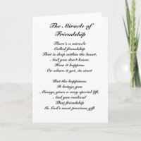 The Miracle of Friendship