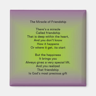 The Miracle of Friendship magnet
