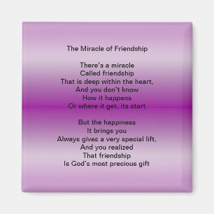 The Miracle of Friendship magnet