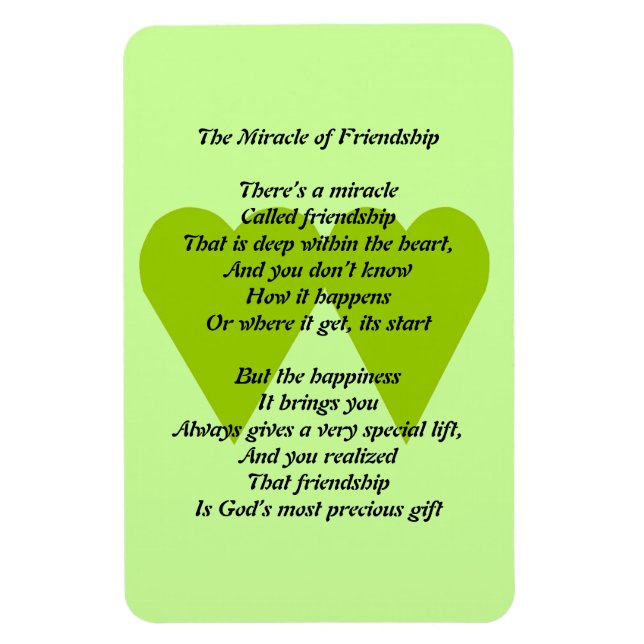 The Miracle of Friendship Magnet (Vertical)