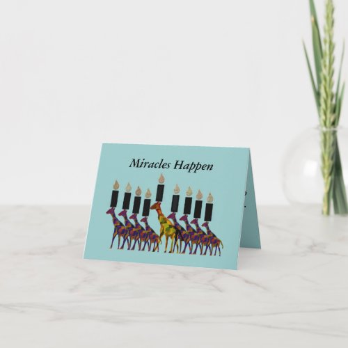 The Miracle of Hannukah Card