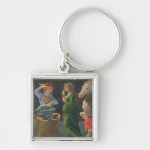 The Miracle of St. Eligius, predella panel from th Keychain
