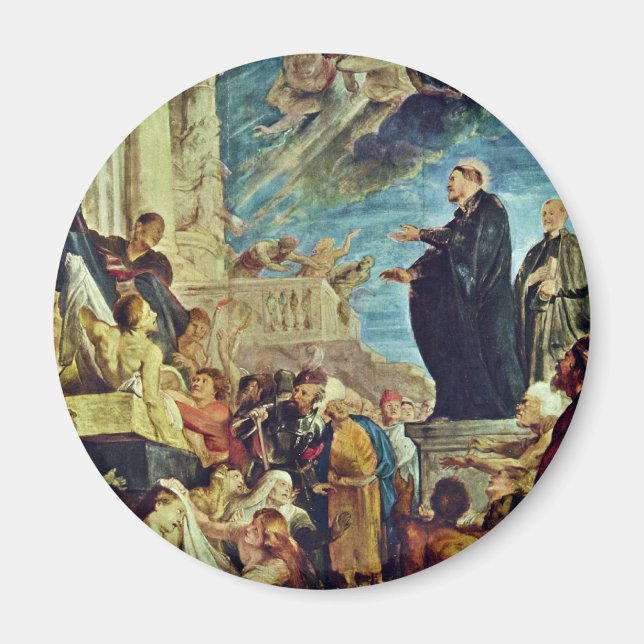 The Miracle Of St. Francis Xavier By Rubens Peter Magnet (Front)