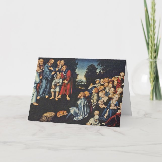 The Miracle of the Five Loaves &Two Fish Card (Front)