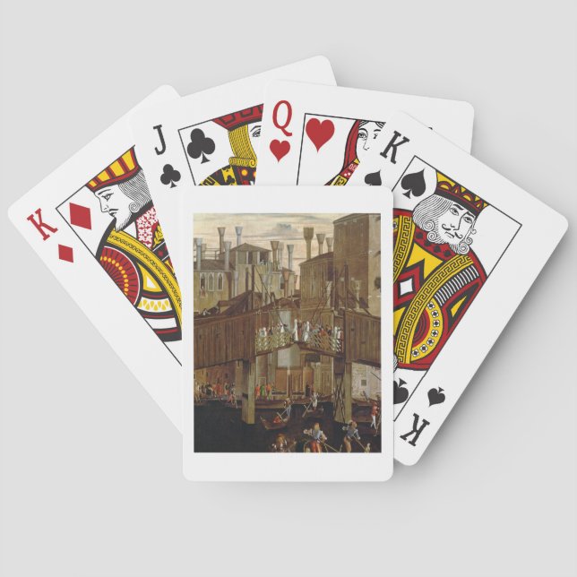 The Miracle of the Relic of the Holy Cross, detail Poker Cards (Back)