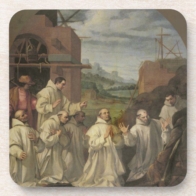 The Miracle of Water Springing from a Stone Drink Coaster (Front)