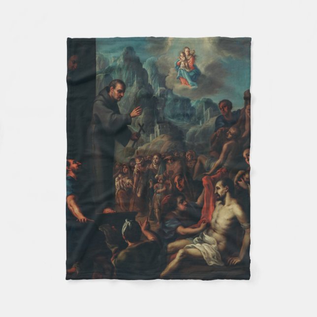 The Miracles of Saint Salvador of Horta Fleece Blanket (Front)